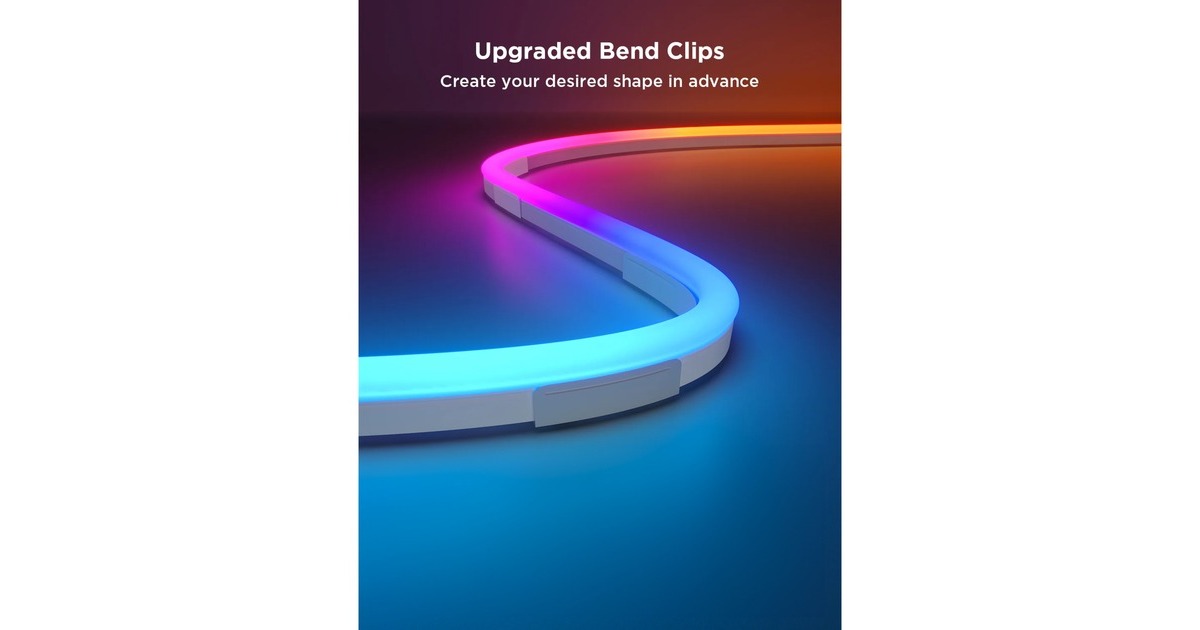 GoveeBend Clip for Govee Neon Rope Light 2 bevestiging  (Zwart, 5 stuks)