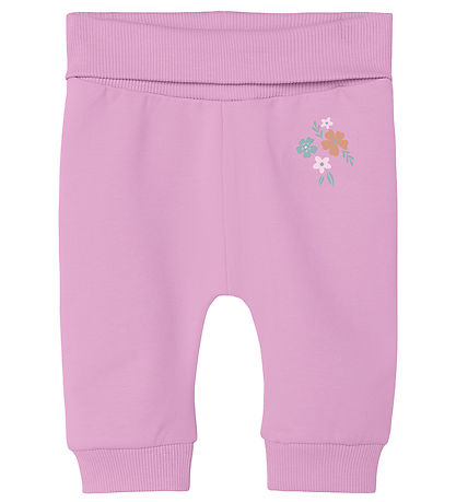 Name It Jogginghosen - NbfVrillie - Pastel Lavender/Blumen