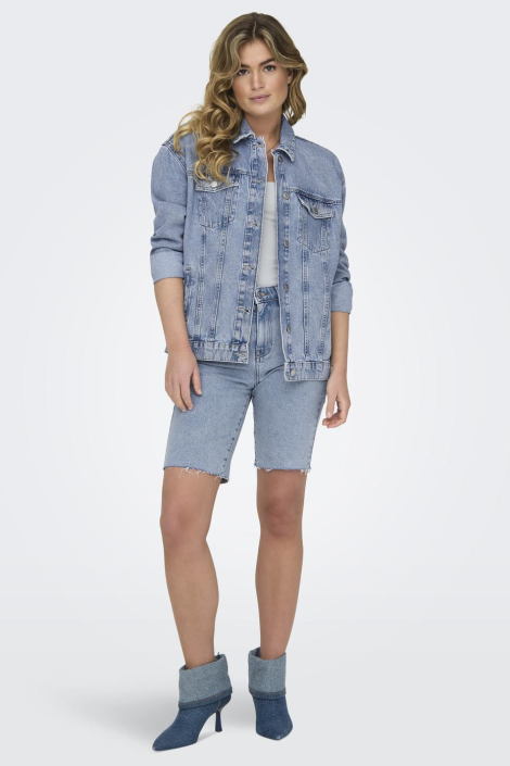 Only blauwe dames jas