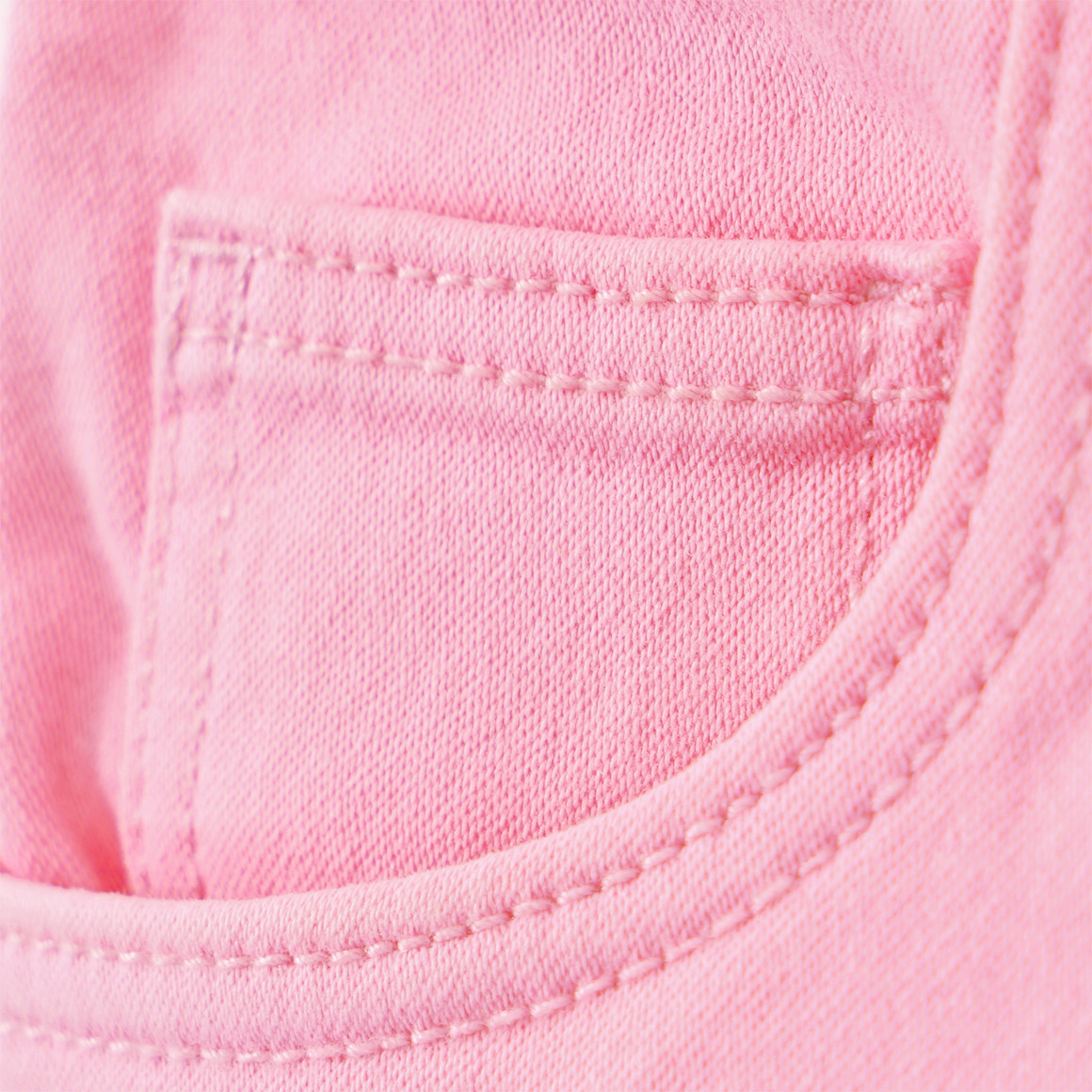 Famy 3 Mädchen Jeansshorts im Five-Pocket-Style rosa / weiss / blau