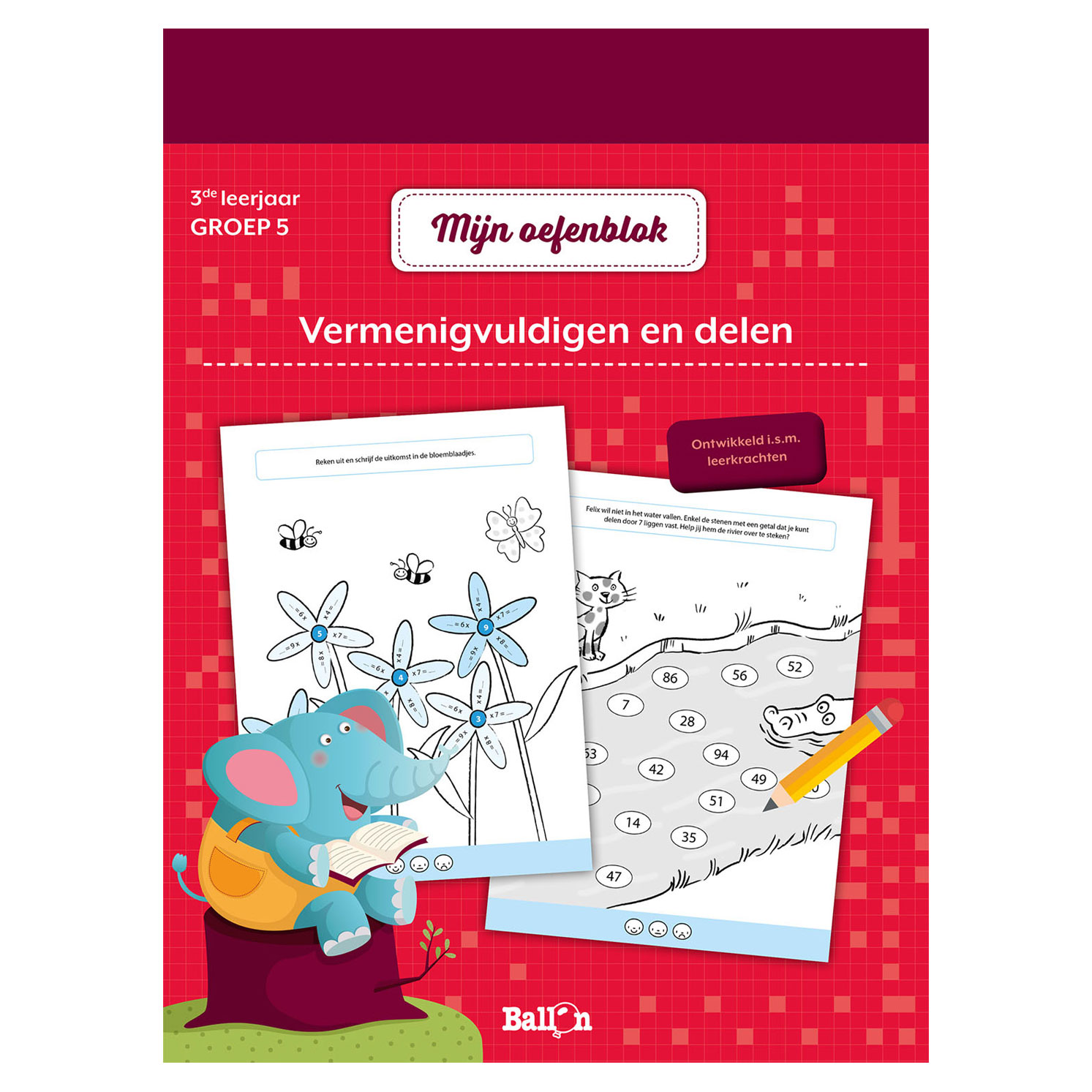 Mijn Oefenblok - Vermenigvuldigen en Delen (Groep 5)