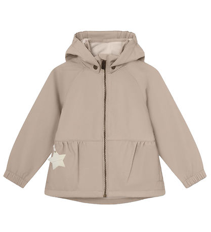 Mini A Ture Softshelljacke m. Fleece - MatBriddi - Sesam