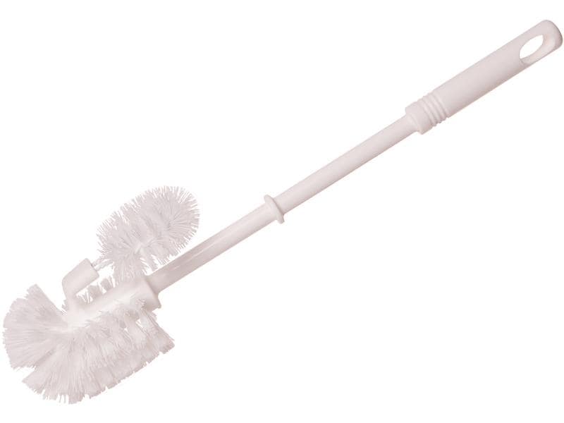 Edi Clean Toilettenbürste mit Randreiniger Weiss WC-Besen mit Randreiniger