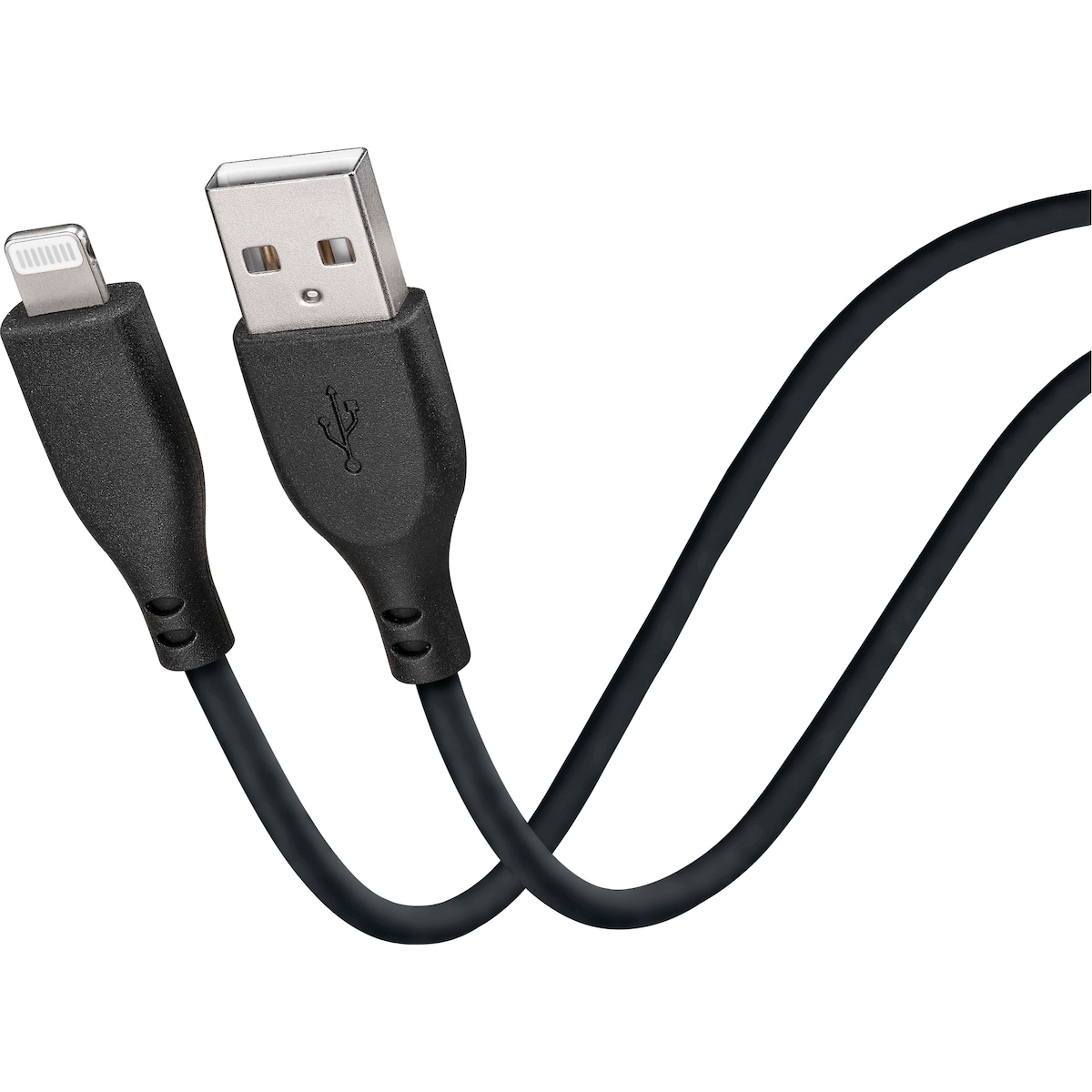 Goji USB-A til Lightning kabel 1,8m (sort)