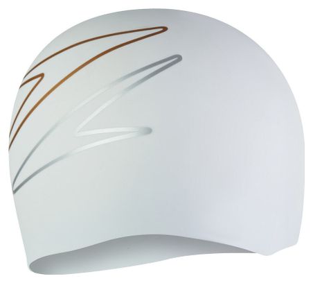 Bonnet de bain silicone imprimé Speedo Blanc