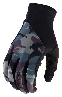 Gants Longs Troy Lee Designs Flowline Camo Vert