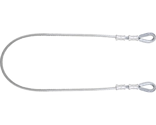 Kratos FA6000610 stalen lus, 1 m, 23 kN, Ø8 mm touw