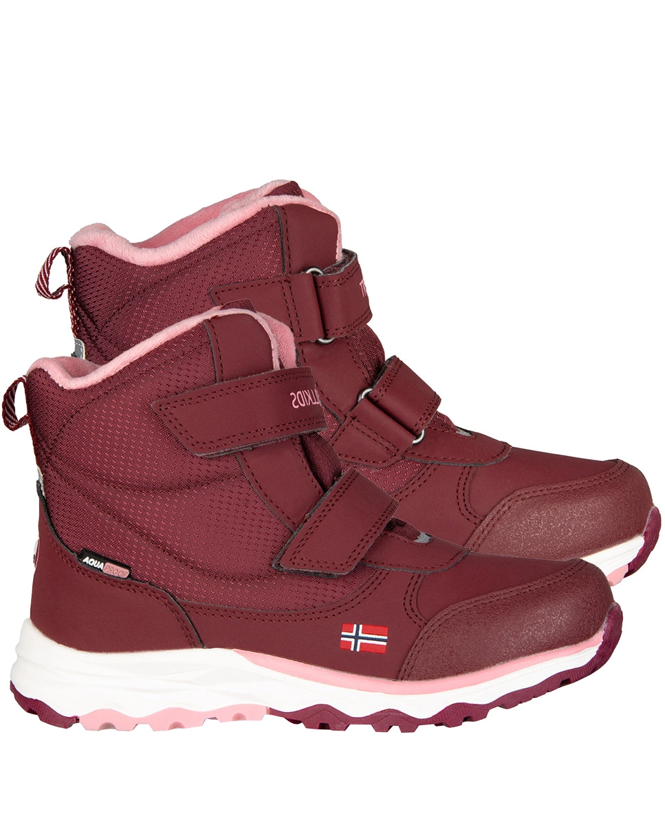 Winter-BoKids HAFJELL in maroon red/antique rose