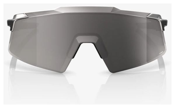 Lunettes 100% Aerocraft Gloss Chrome / Verres HiPER Silver Mirror