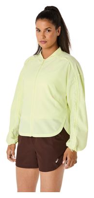 Veste coupe-vent Asics Nagino Run Jaune Femme