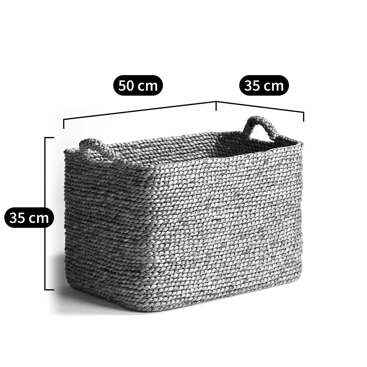 AM.PM<br>Cesta retangular trançada, Raga