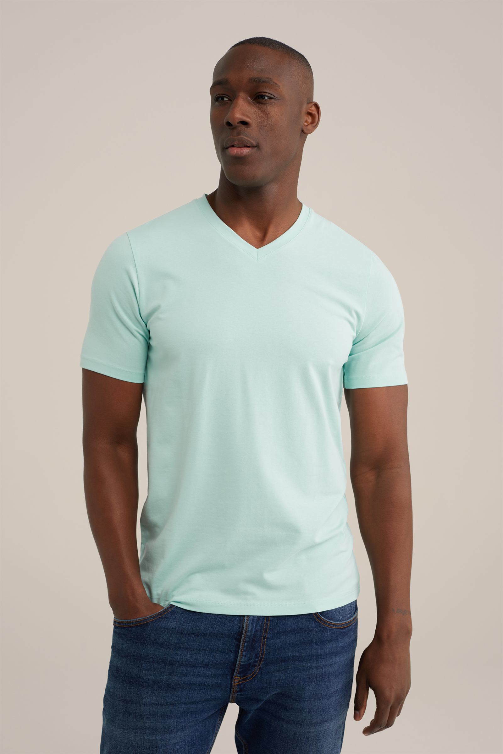T-shirt WE Fashion Mintgroen