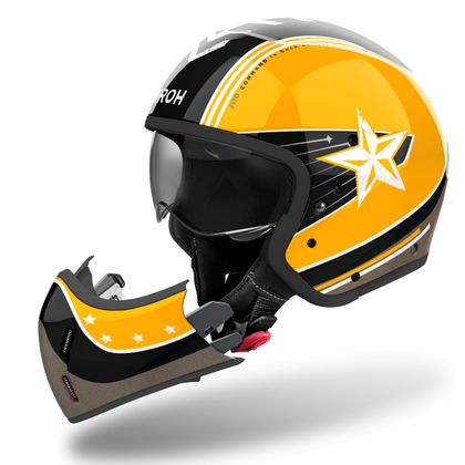 Casque Airoh J110 - COMMAND - Jaune