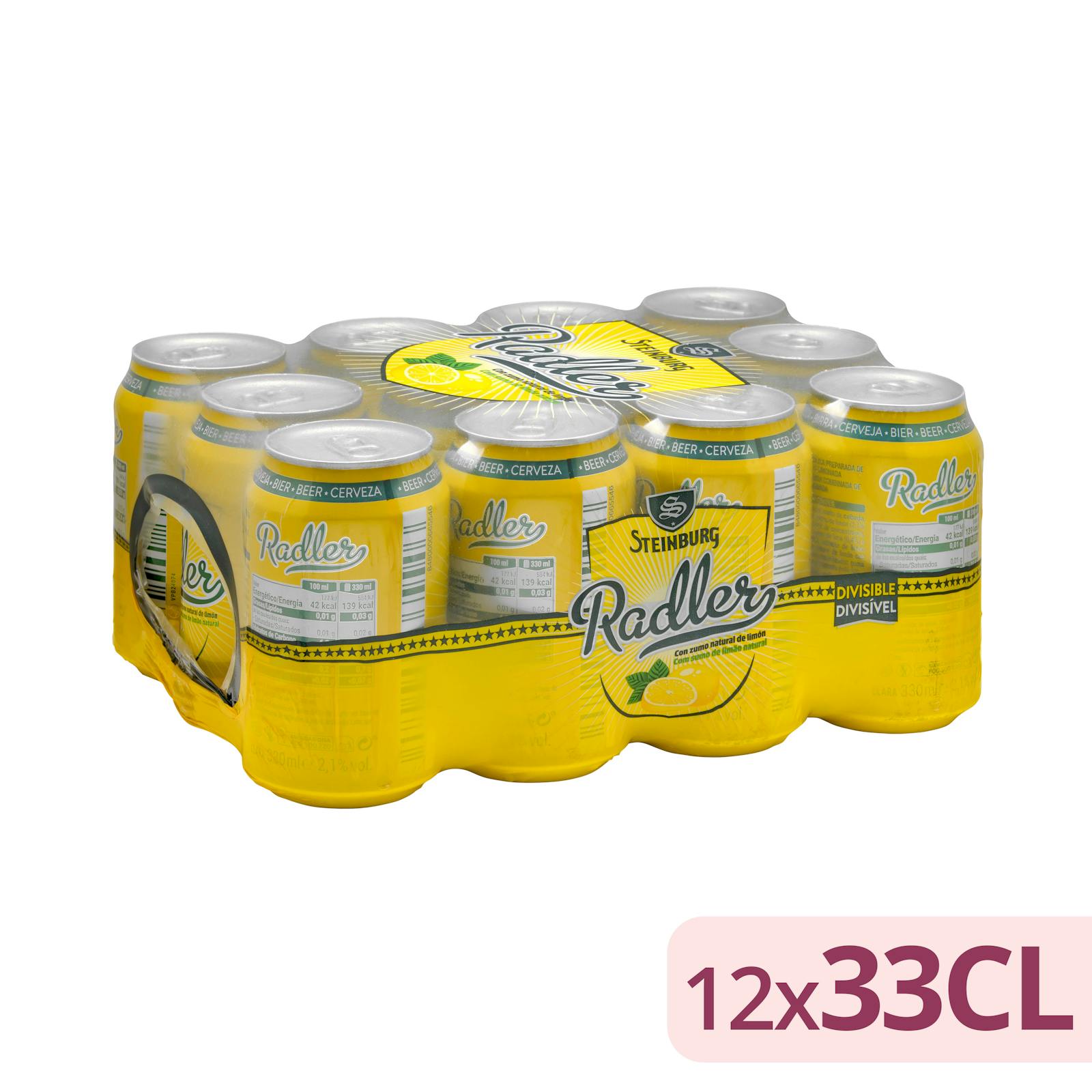 Bière Radler Steinburg au jus de citron naturel
