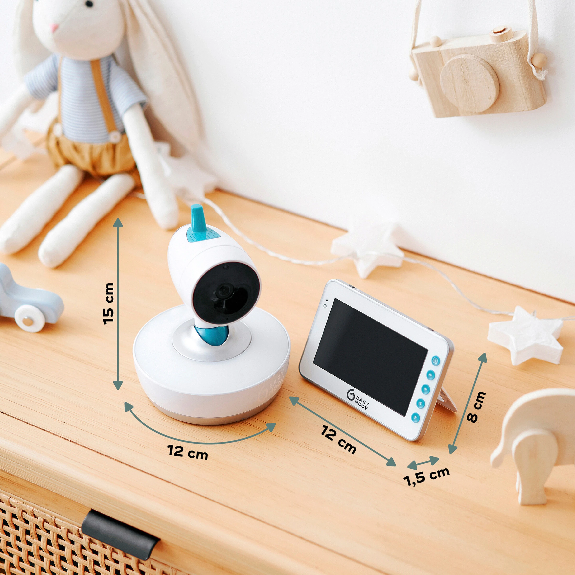 Babymoov Digitales Babyphone mit Kamera YOO-Moov 360°