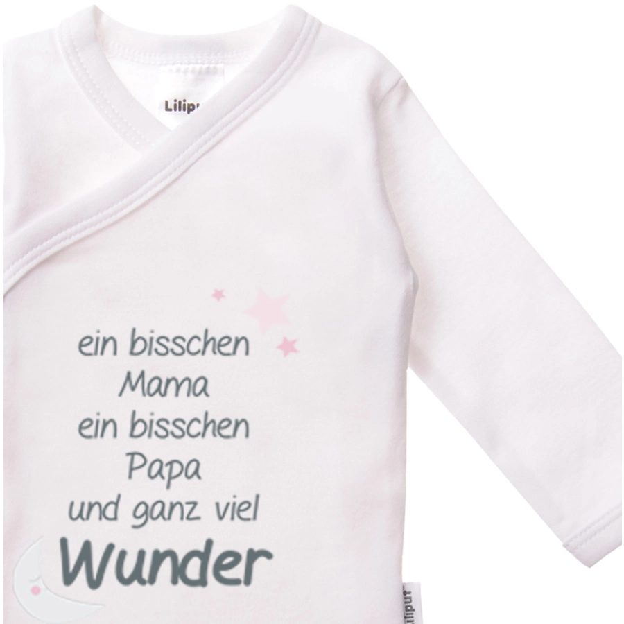 Liliput Wickelbody 2er-Pack Mummy + Daddy weiß