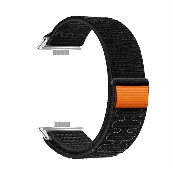 INF Stilig nylonløkke sportsreim for Huawei Watch Fit 4/3 Sort