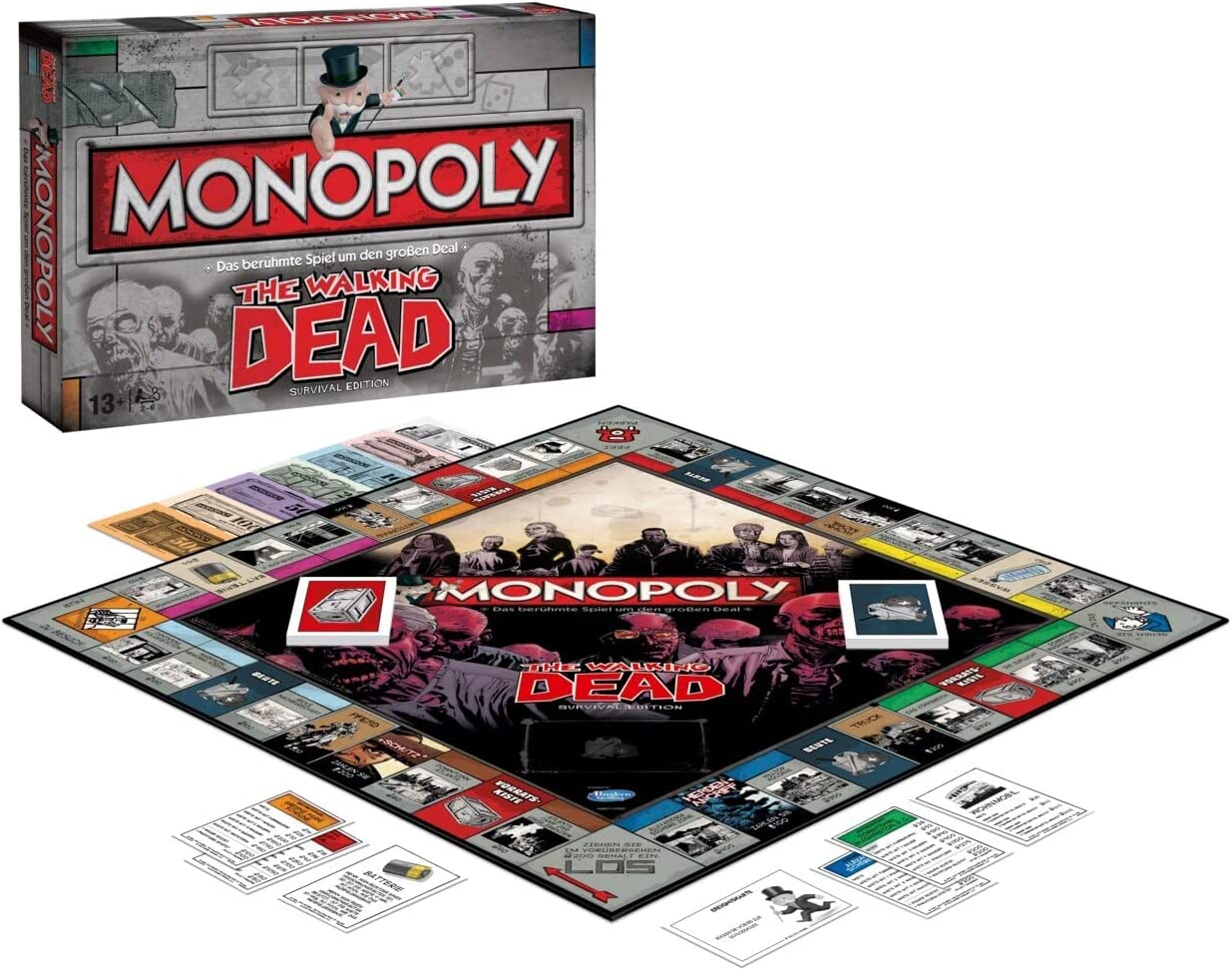Monopoly - The Walking Dead Survival Edition Brettspiel Gesellschaftsspiel