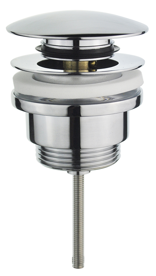 Mueller luxe afvoerplug met clicksysteem 5/4 laag model chroom
