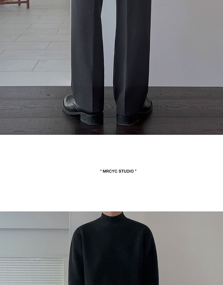 MRCYC - Hoge taille effen rechte broek