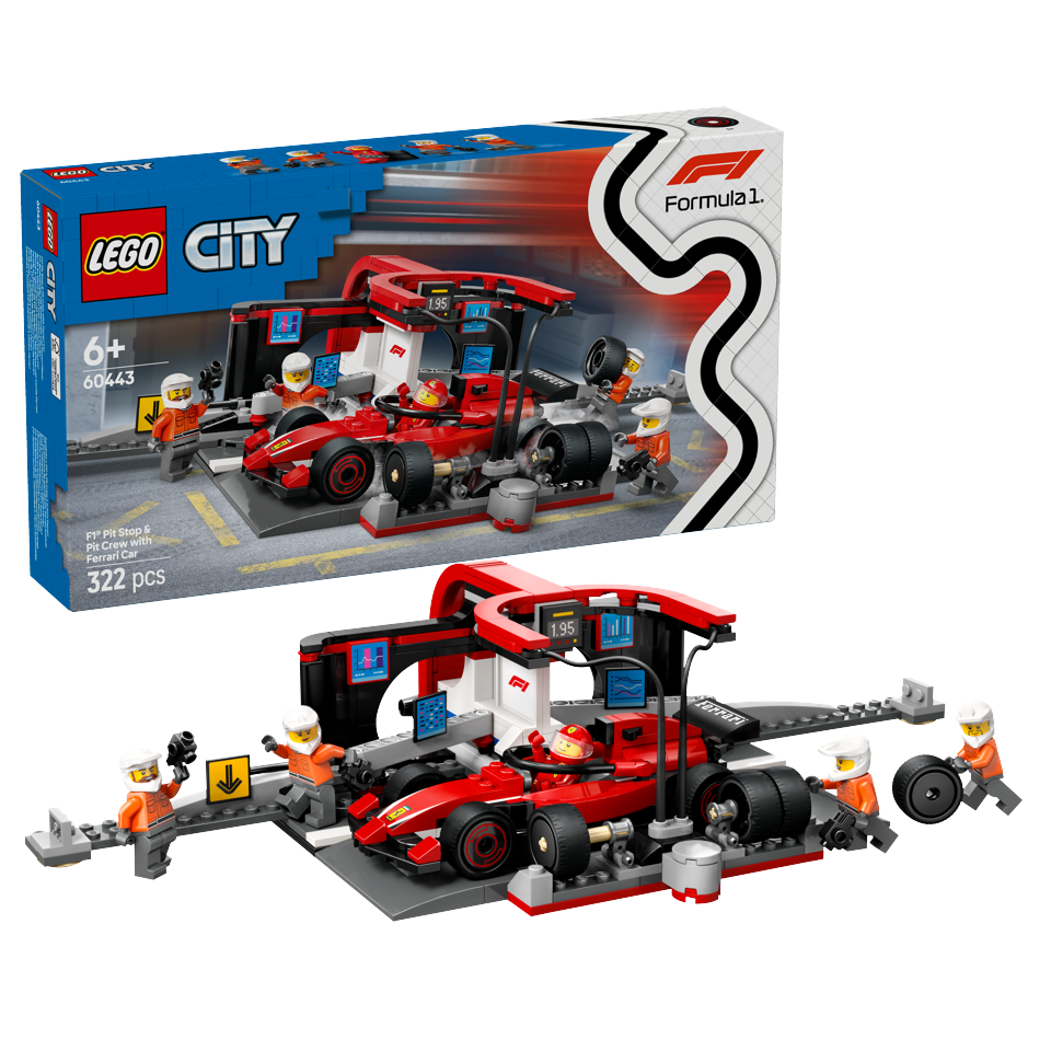 LEGO - LEGO City - F1® Pitstop og Pitcrew med Ferrari-bil (60443)
