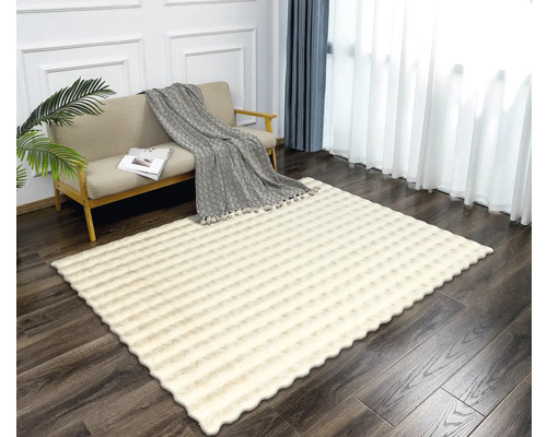 Romance Bubble vloerkleed, beige, 140x200 cm