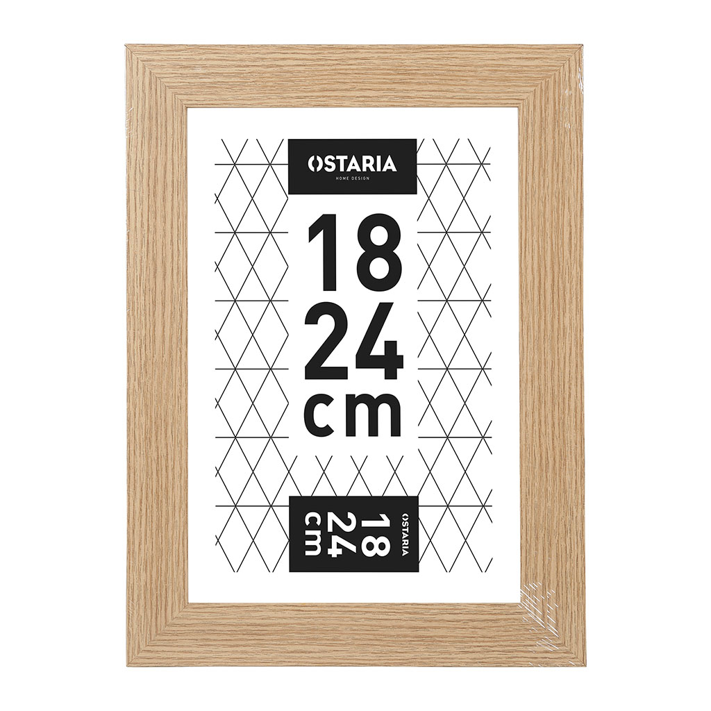 Cadre photo MILAN bois naturel 18x24cm