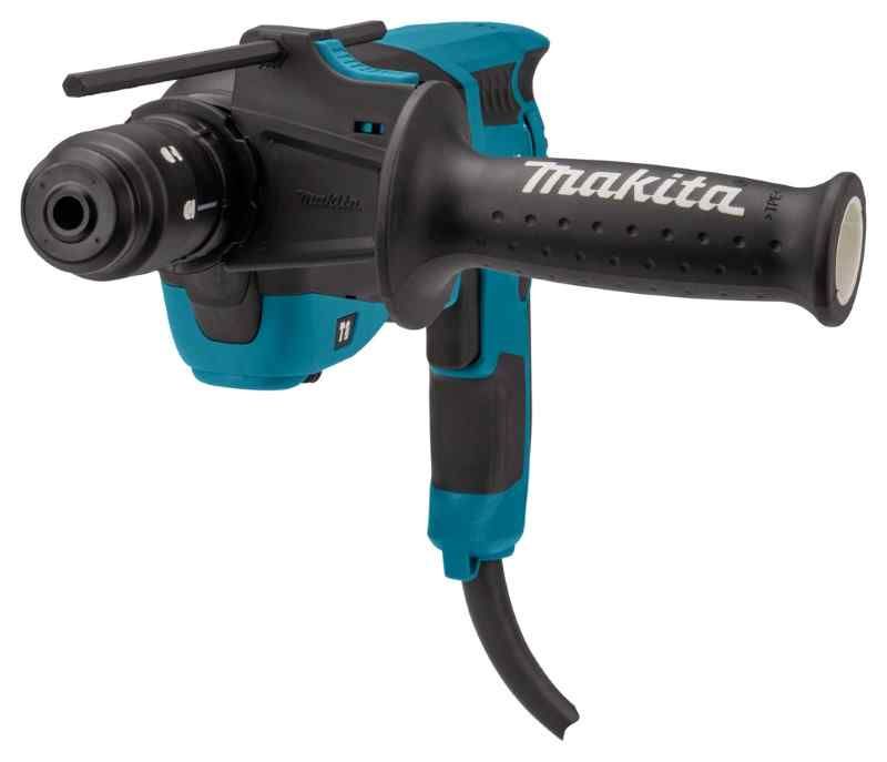 Makita HR2630TX12 230 V Combihamer met verwisselbare boorkop, in koffer, 17-delige boor- en beitelset in aluminium koffer