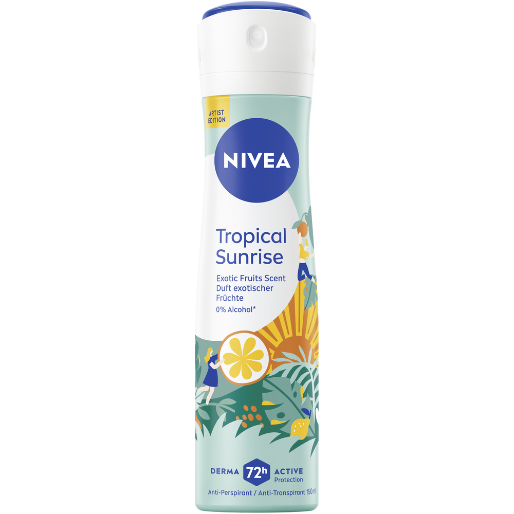 Nivea Deo Tropical Sunrise<br>150 ml, Aerosol Spray, Spray, Female