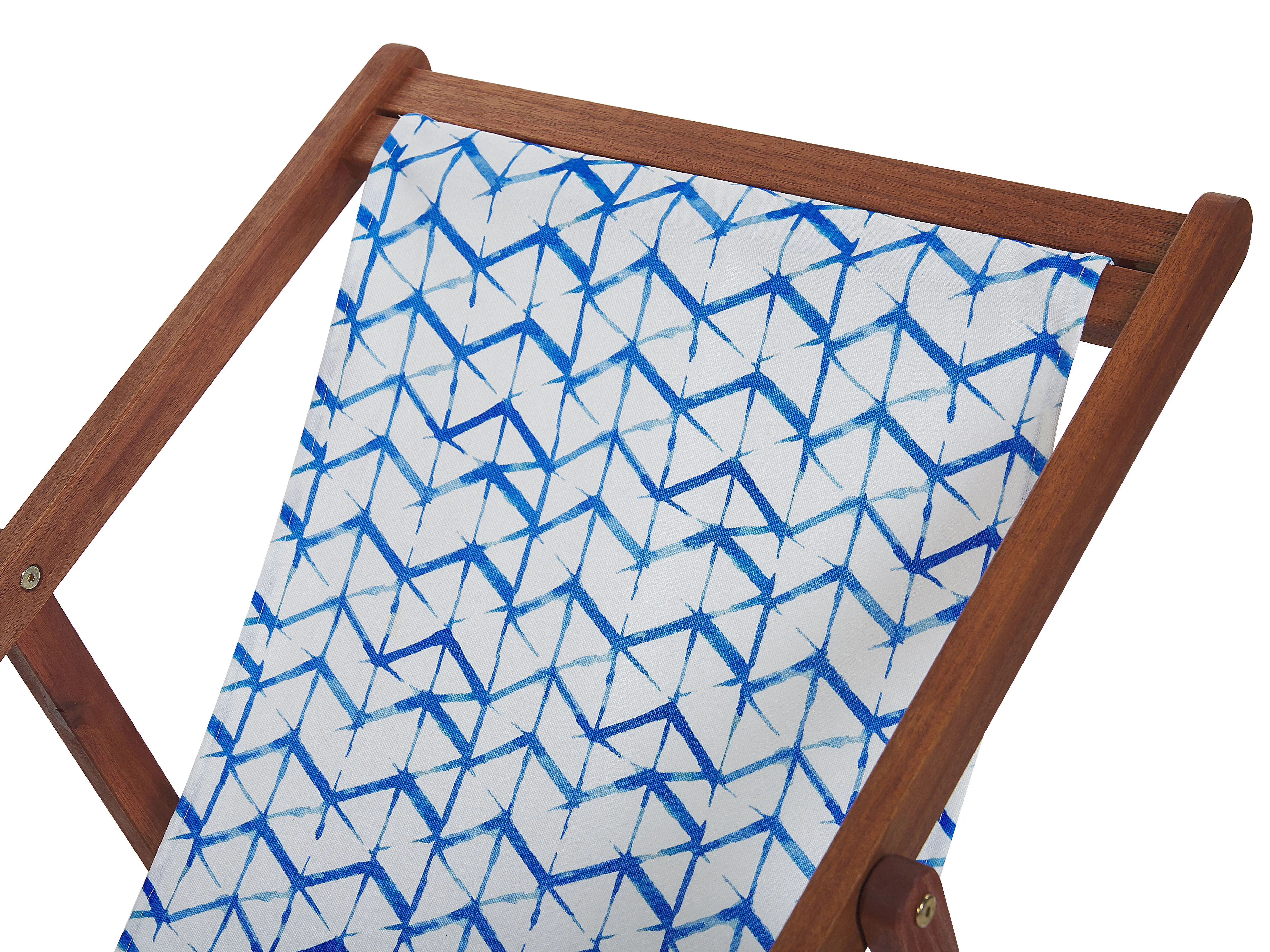 Set van 2 vervangingshoezen voor ligstoel ANZIO/AVELLINO 113 x 44 cm Blauw