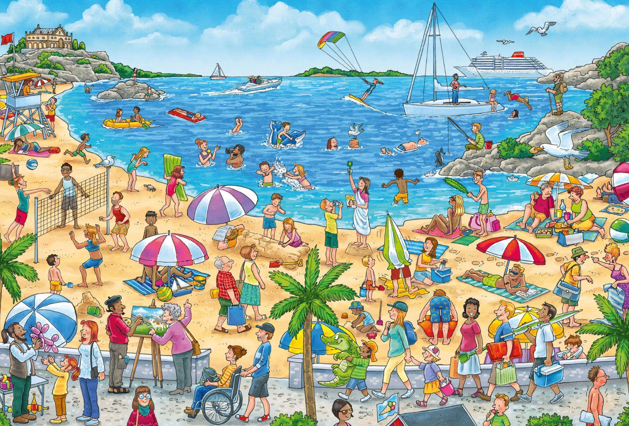 Wo ist das kleine Segelboot? (Puzzle)