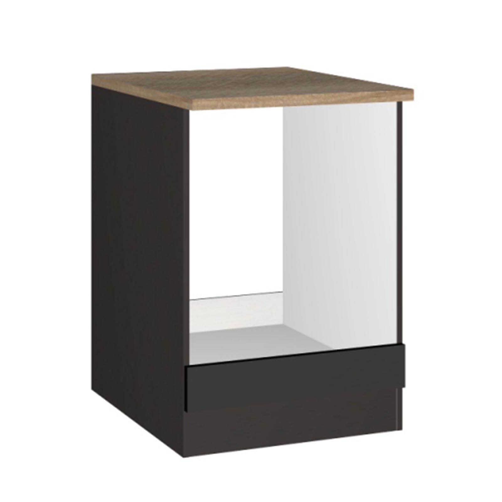 Herdumbauschrank ROM - grau Hochglanz - 60 cm