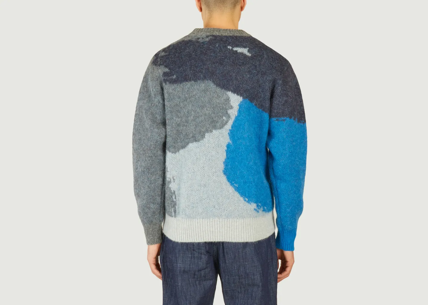 Pull Jacquard En Mohair Et Alpaga Arild Norse Projects