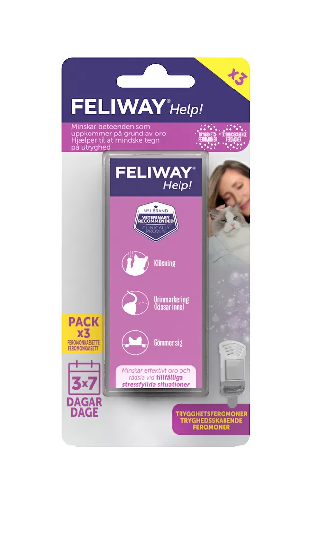 Feliway Help Diffuser Refill - 3 stk