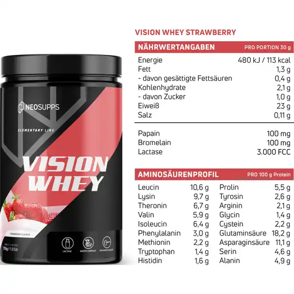 Vision Whey Strawberry