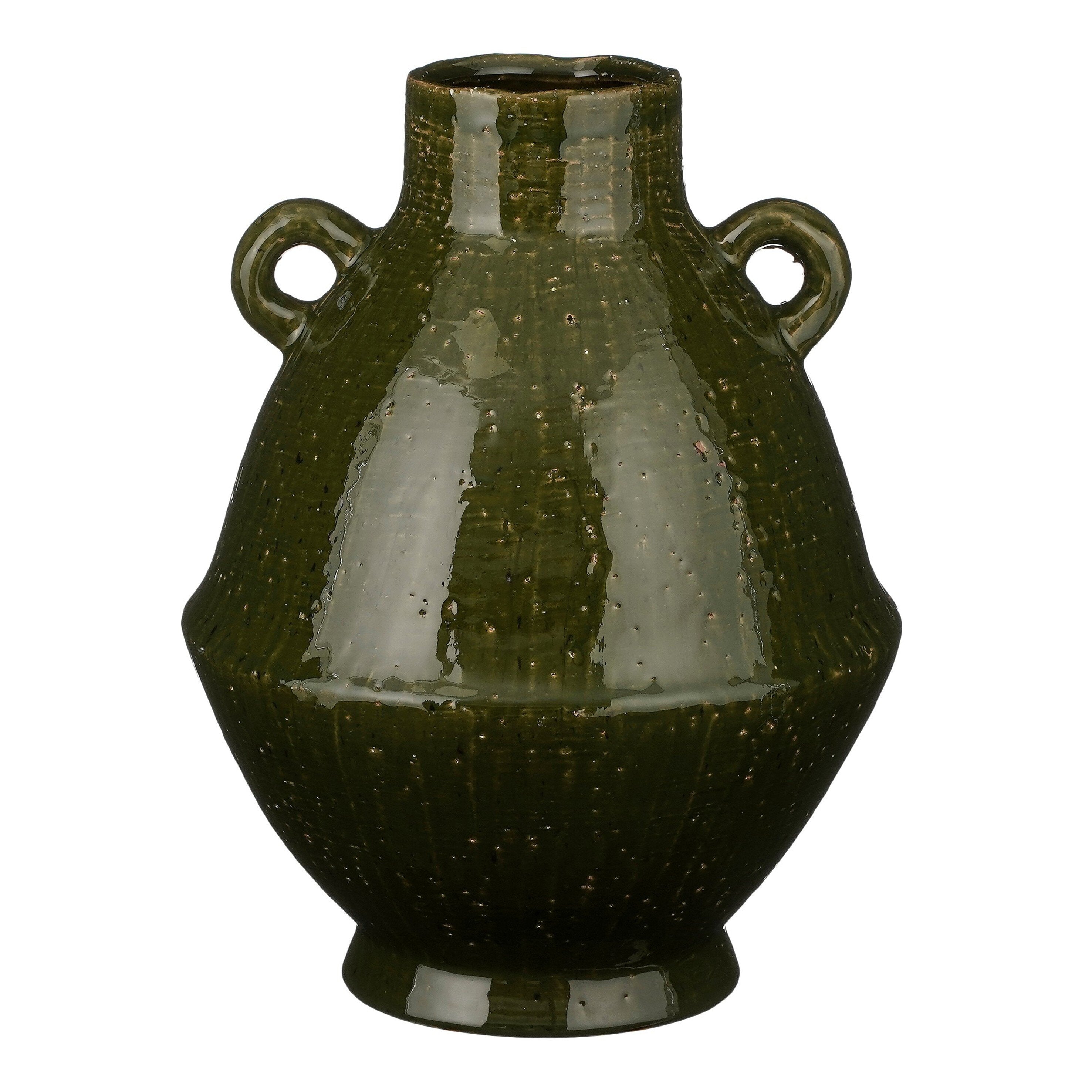 Mica Decorations Elena vaas groen - h34xd26cm