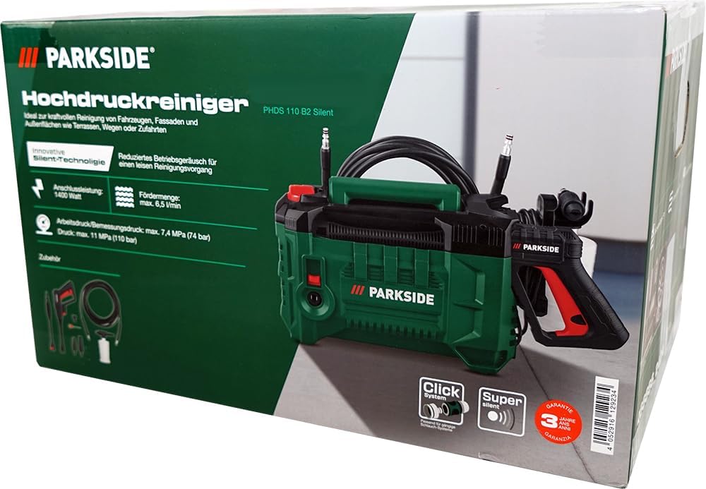 HEADNMORE® Bundle - Parkside® Hochdruckreiniger PHDS 110 + HEADNMORE® Schlüsselanhänger