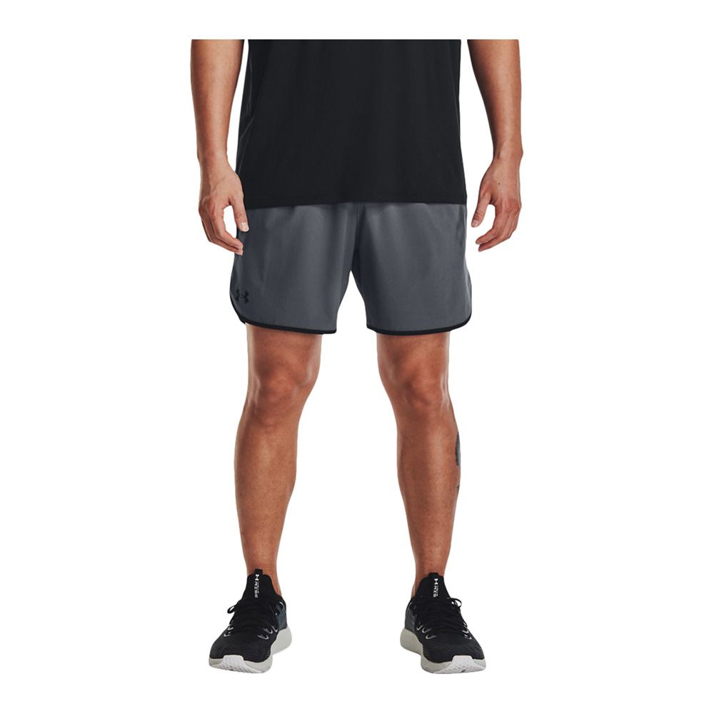Under Armour UA HIIT WOVEN 6IN - Short Homme pitch gray/black