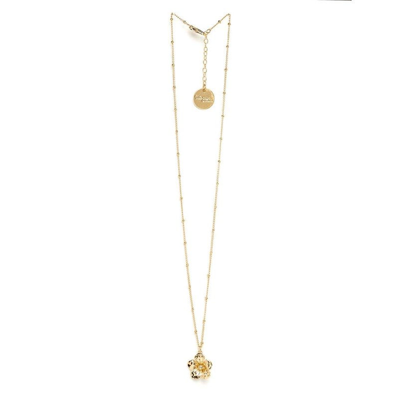 collier fleur doré à l'or fin - GAÏA