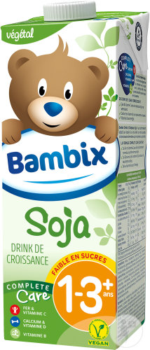 Bambix Complete Care Drink De Croissance Soja Pour Enfants 1-3+ Ans Vegetal Faible En Sucres 1l