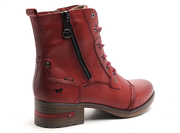Mustang boots bottine talons femme 1229513 rouge