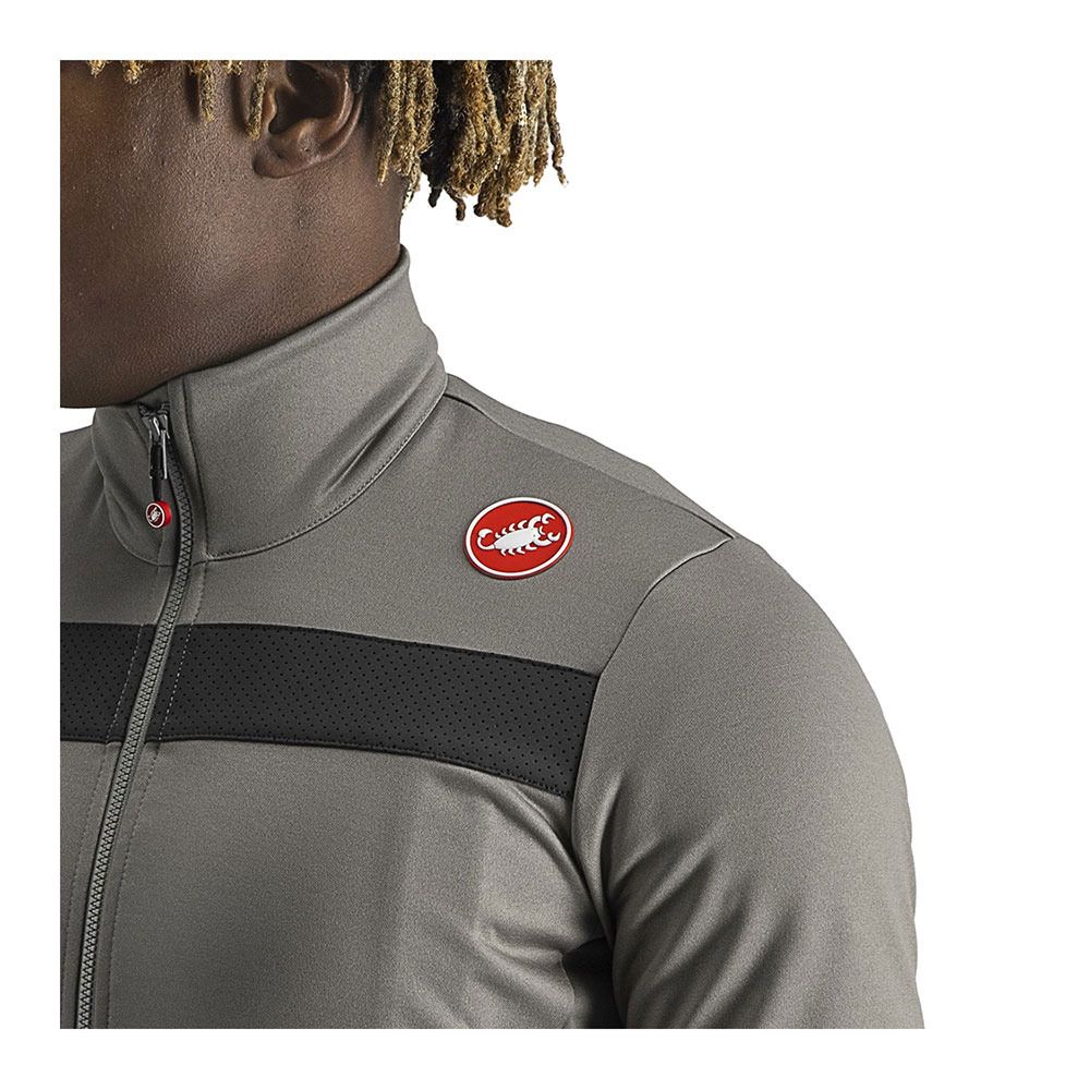 Castelli PURO 3 FZ - Maillot Homme nickel gray/black reflex