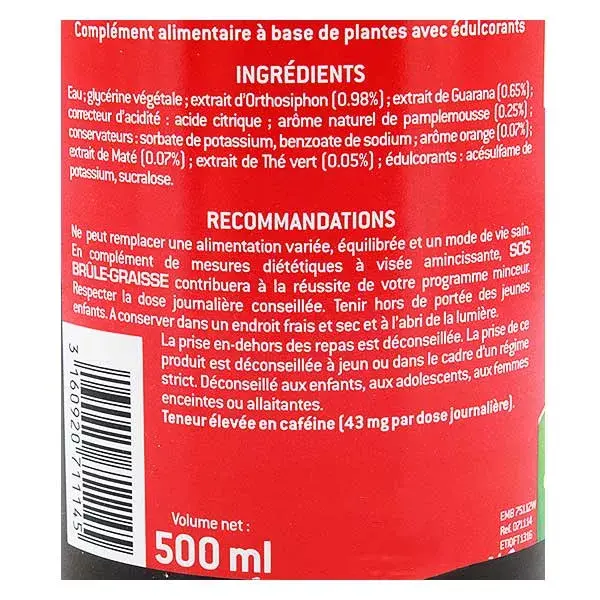 Juvamine SOS Queimador de Gordura Sabor Cítrico 500ml