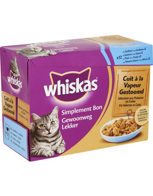 Whiskas Gewoon Lekker 12pack 85 g - Kattenvoer