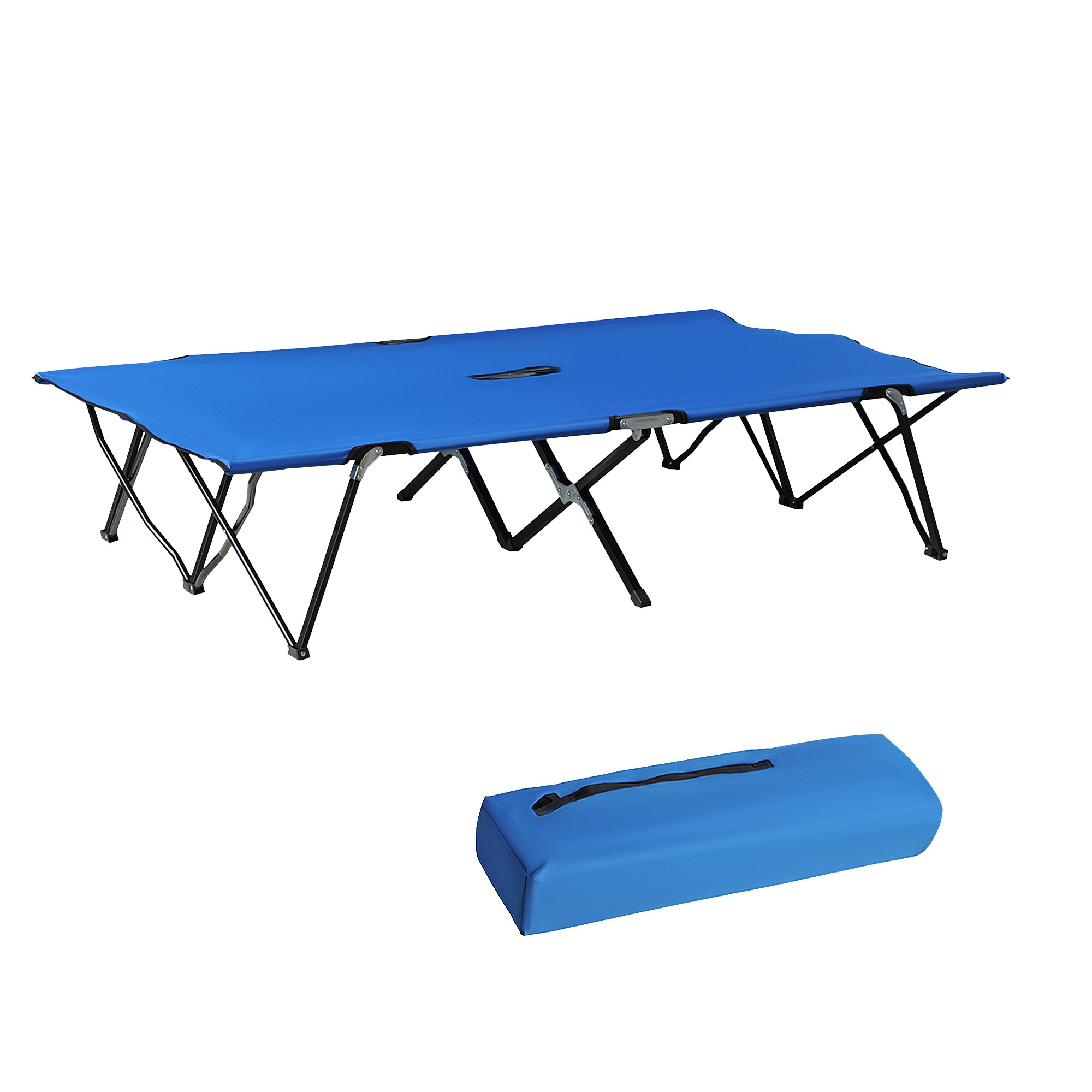 Outsunny Feldbett mit Tragetasche 193L x 125B x 40H cm