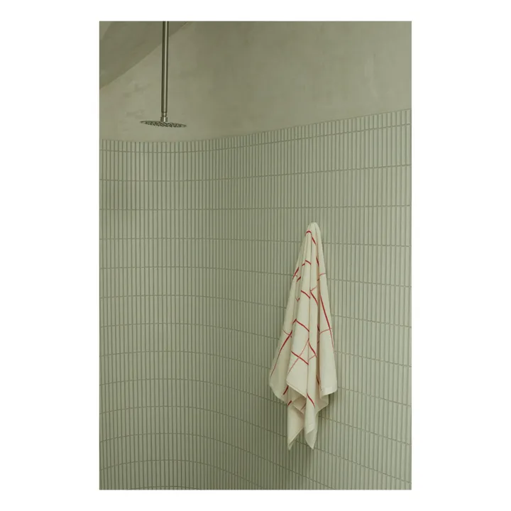 Baina Serviette de bain Bethell | Blanc/Écru