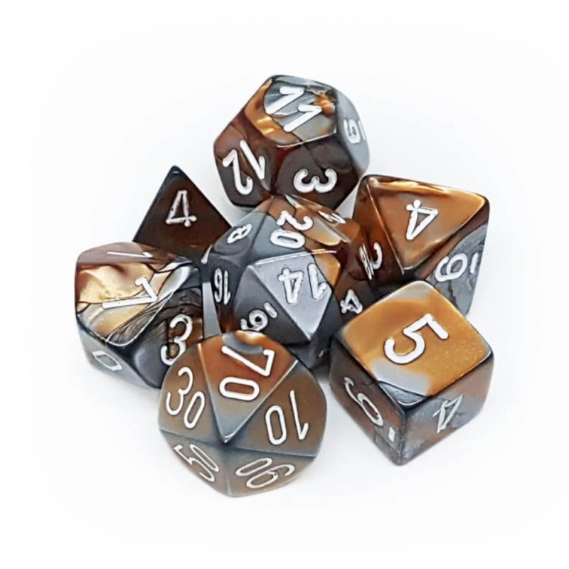 7 dés * gemini * ACIER & CUIVRE