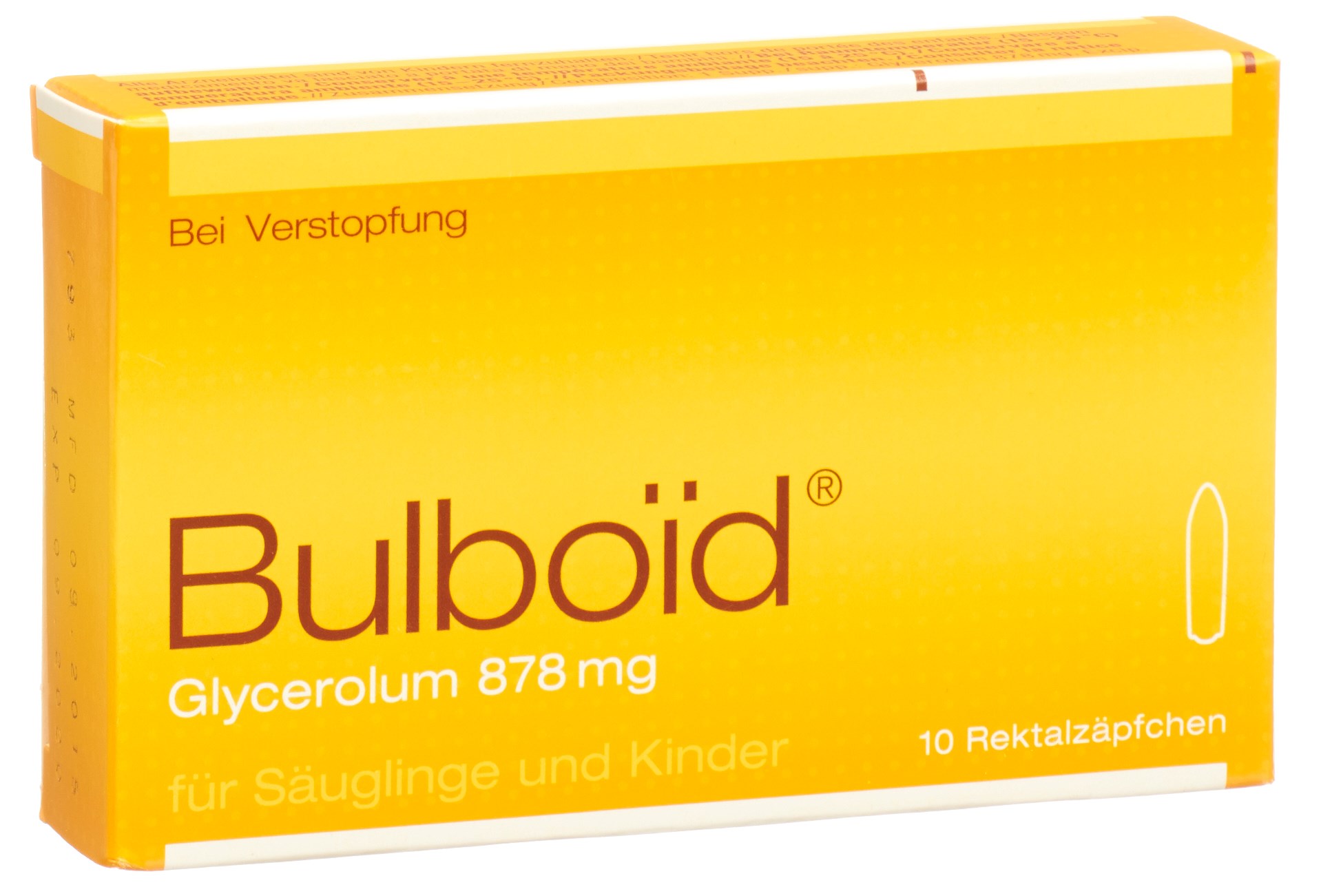 BULBOID Supp Kind Blist 10 Stk<br>10 Stück, Blister, Zäpfchen
