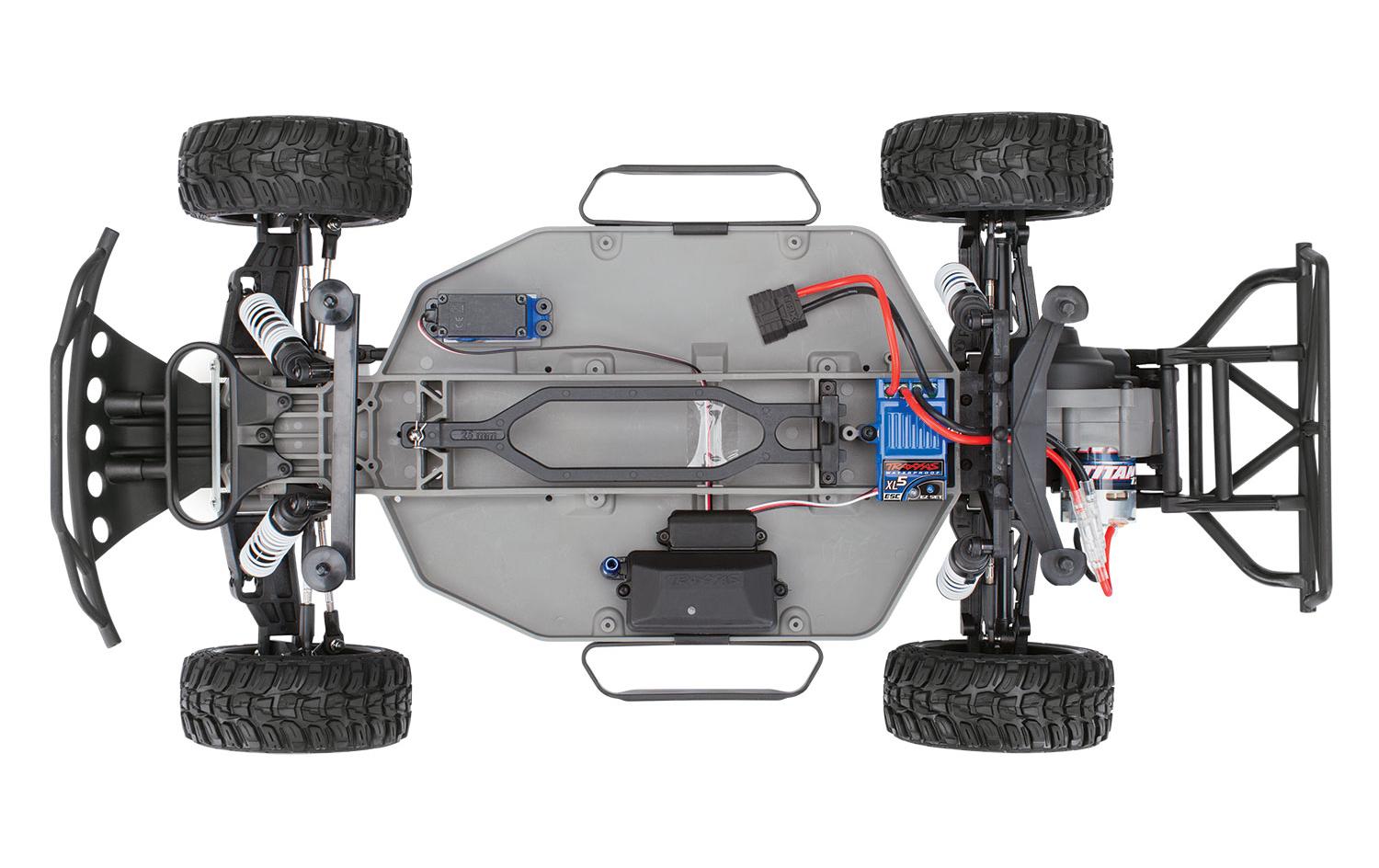 Short Course Truck Slash 2WD Blau, ARTR, 1:10<br>Short-Course Truck im Massstab 1:10 mit Heckantrieb