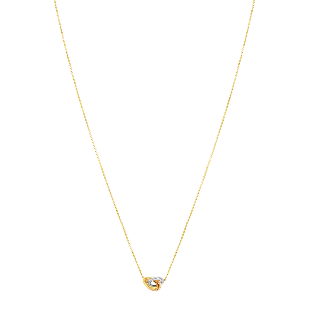 Collier 3 ors 375 diamants 42 cm